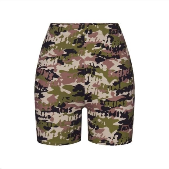 SKIMS Other - SKIMS NEW 4X Logo Camo Mid Waist Swim Shorts